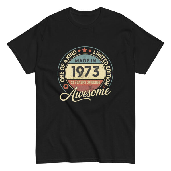 MADE IN 1973 BEING AWESOME PREMIUM BUY 1 GET 1 T-SHIRT - Image 2