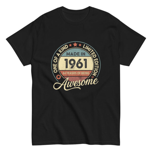 MADE IN 1961 BEING AWESOME PREMIUM BUY 1 GET 1 T-SHIRT - Image 2