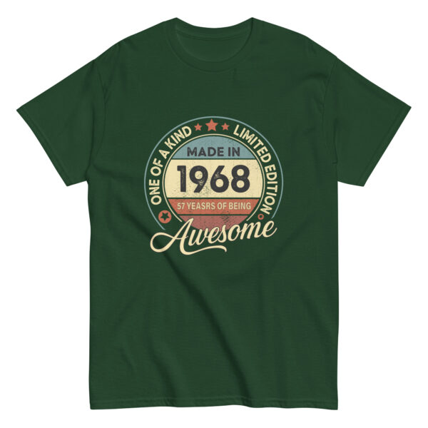 MADE IN 1968 BEING AWESOME PREMIUM BUY 1 GET 1 T-SHIRT - Image 3
