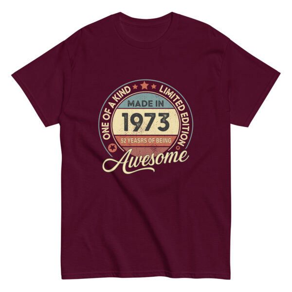 MADE IN 1973 BEING AWESOME PREMIUM BUY 1 GET 1 T-SHIRT - Image 4