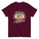 MADE IN 1971 BEING AWESOME PREMIUM BUY 1 GET 1 T-SHIRT
