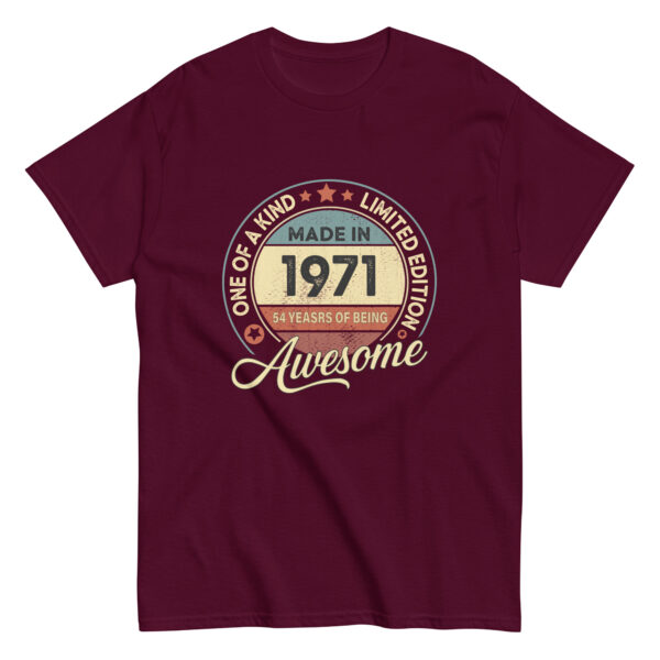 MADE IN 1971 BEING AWESOME PREMIUM BUY 1 GET 1 T-SHIRT - Image 4