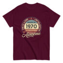 MADE IN 1970 BEING AWESOME PREMIUM BUY 1 GET 1 T-SHIRT