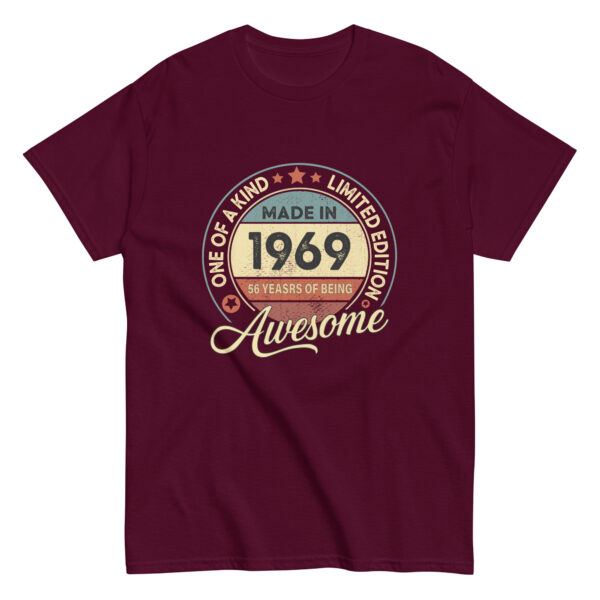 MADE IN 1969 BEING AWESOME PREMIUM BUY 1 GET 1 T-SHIRT - Image 4