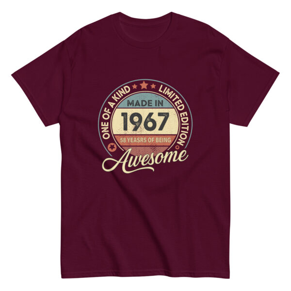 MADE IN 1967 BEING AWESOME PREMIUM BUY 1 GET 1 T-SHIRT - Image 4