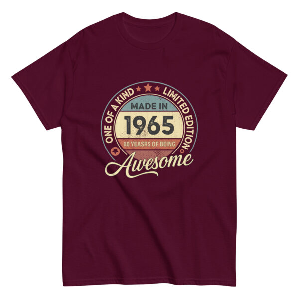 MADE IN 1965 BEING AWESOME PREMIUM BUY 1 GET 1 T-SHIRT - Image 4
