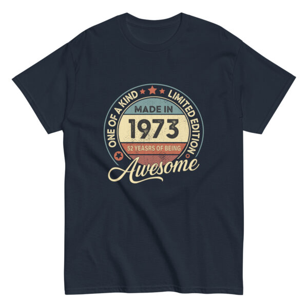 MADE IN 1973 BEING AWESOME PREMIUM BUY 1 GET 1 T-SHIRT - Image 5