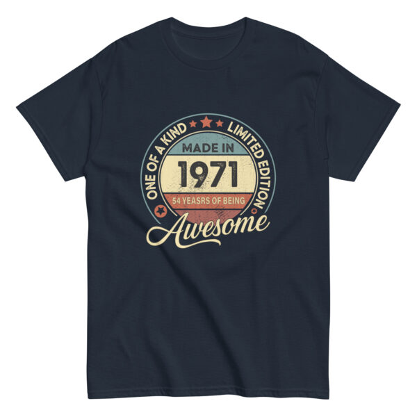 MADE IN 1971 BEING AWESOME PREMIUM BUY 1 GET 1 T-SHIRT - Image 5