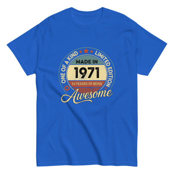 MADE IN 1971 BEING AWESOME PREMIUM BUY 1 GET 1 T-SHIRT - Image 6
