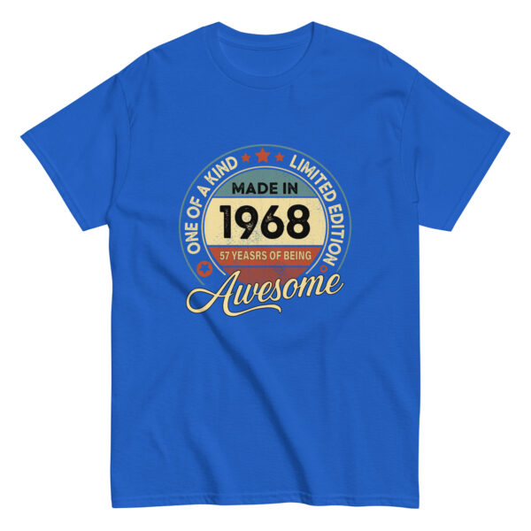 MADE IN 1968 BEING AWESOME PREMIUM BUY 1 GET 1 T-SHIRT - Image 6