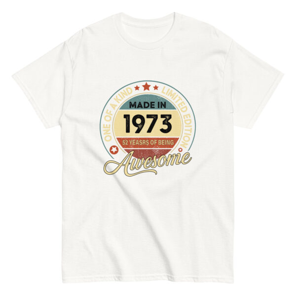 MADE IN 1973 BEING AWESOME PREMIUM BUY 1 GET 1 T-SHIRT - Image 7