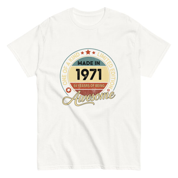 MADE IN 1971 BEING AWESOME PREMIUM BUY 1 GET 1 T-SHIRT - Image 7
