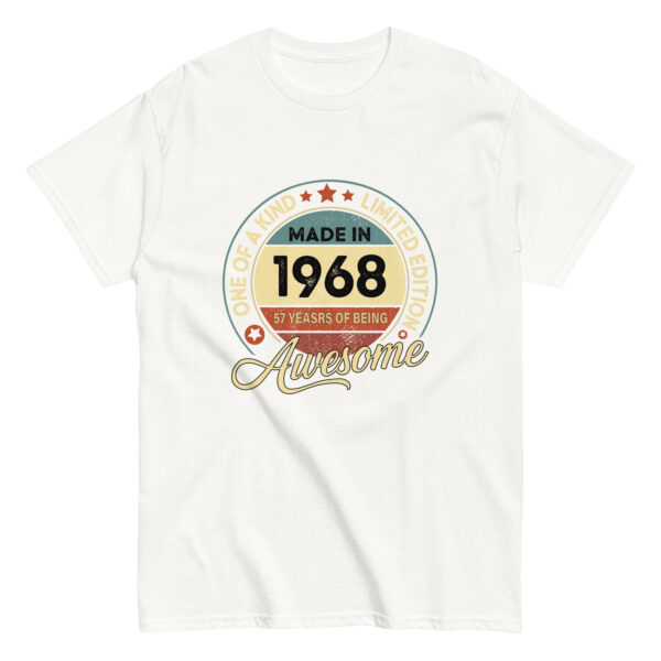 MADE IN 1968 BEING AWESOME PREMIUM BUY 1 GET 1 T-SHIRT - Image 7