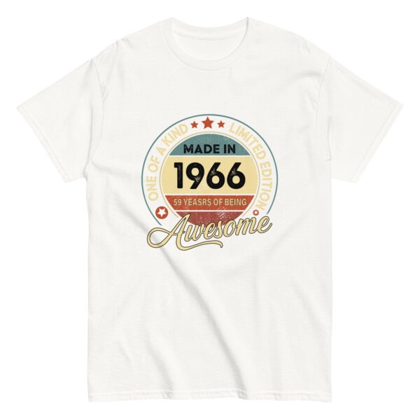 MADE IN 1966 BEING AWESOME PREMIUM BUY 1 GET 1 T-SHIRT - Image 7
