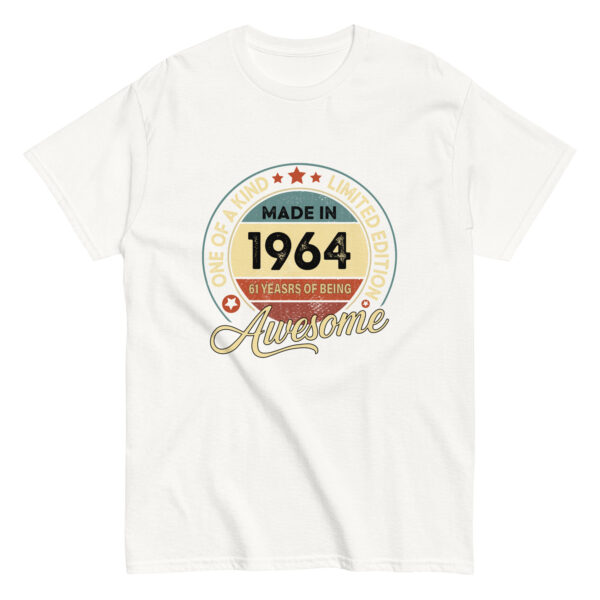 MADE IN 1964 BEING AWESOME PREMIUM BUY 1 GET 1 T-SHIRT - Image 7