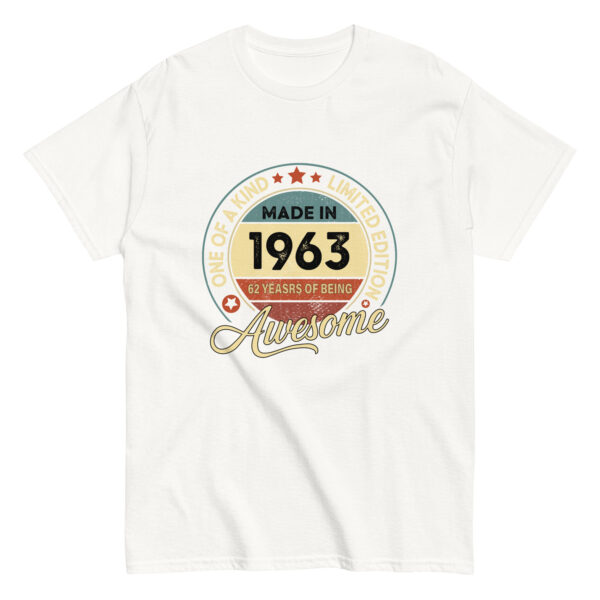 MADE IN 1963 BEING AWESOME PREMIUM BUY 1 GET 1 T-SHIRT - Image 7