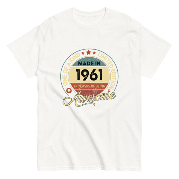 MADE IN 1961 BEING AWESOME PREMIUM BUY 1 GET 1 T-SHIRT - Image 7